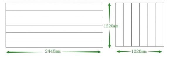 MDF Slatwall Size