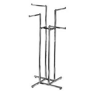 4 way clothing rack chrome