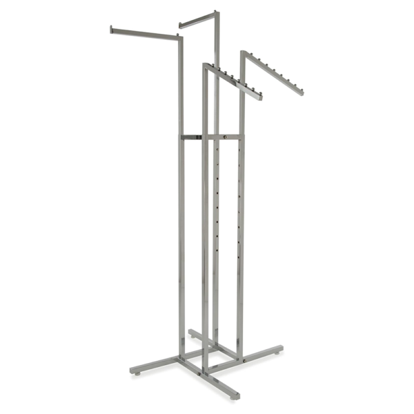 4 way garment rack w/straight arms