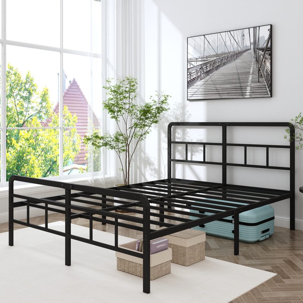 14 inch full size with headboard & footboard