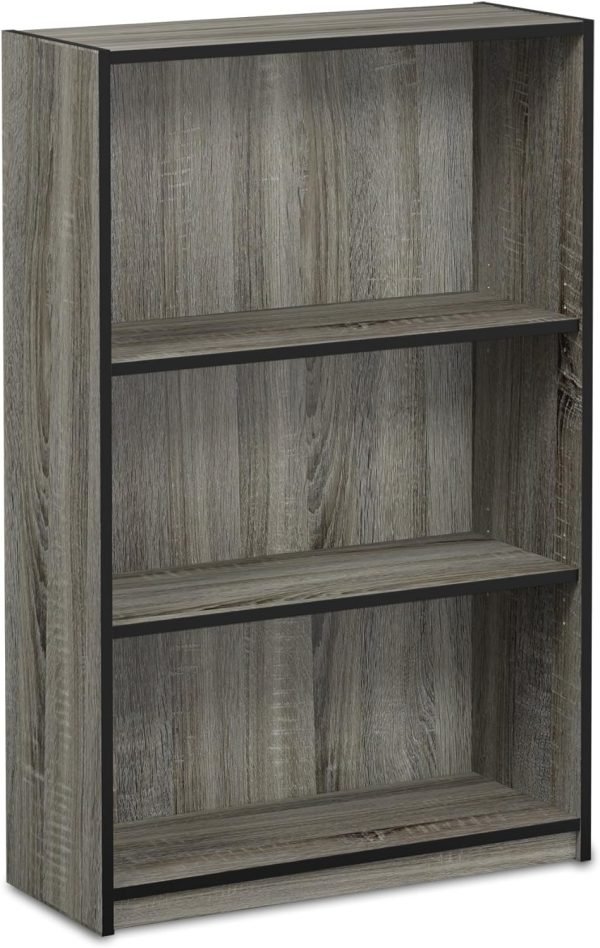 3 tier adjustable shelf bookcase