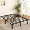14 inch full size bed frame with rounded corner legs