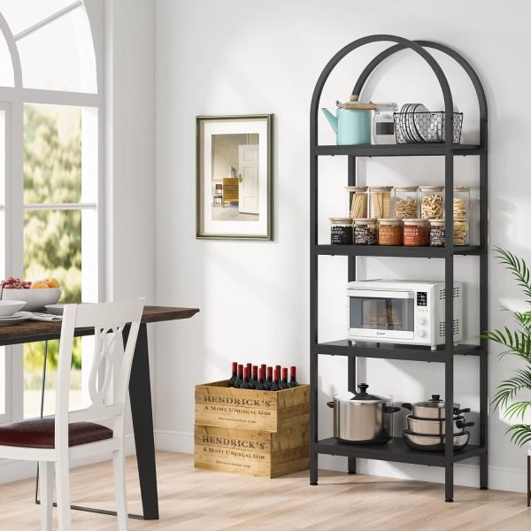 4 tier open bookshelf