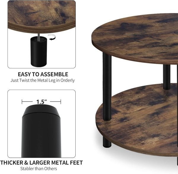small round coffee table