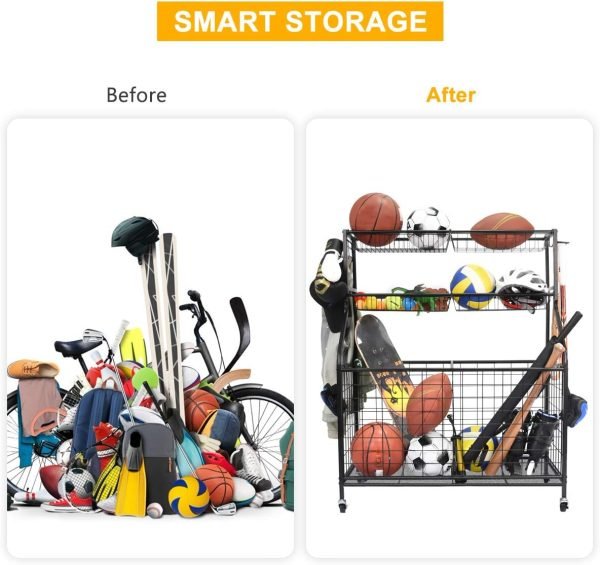 garage sports equipment organizer