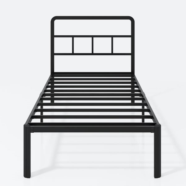 14 inch twin bed frame with headboard