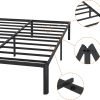14 inch full size bed frame with rounded corner legs