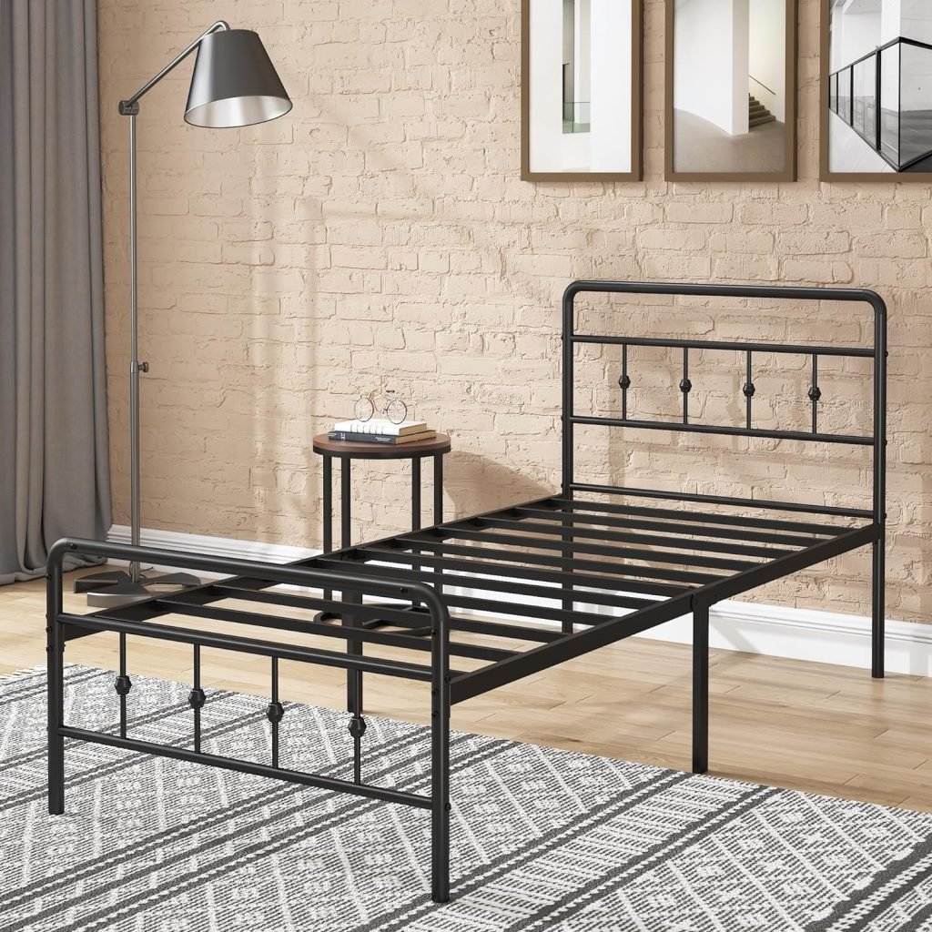 18 inch twin size with headboard & footboard