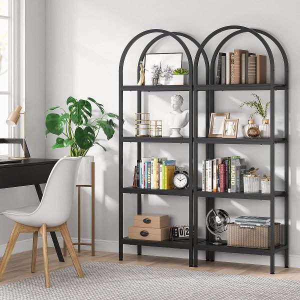 4 tier open bookshelf