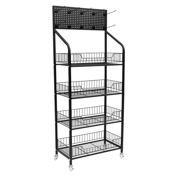 4 tier basket display