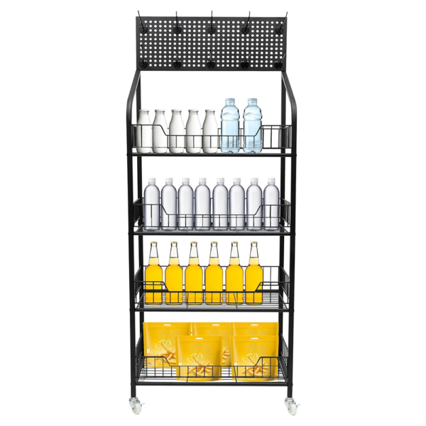 4 tier basket display