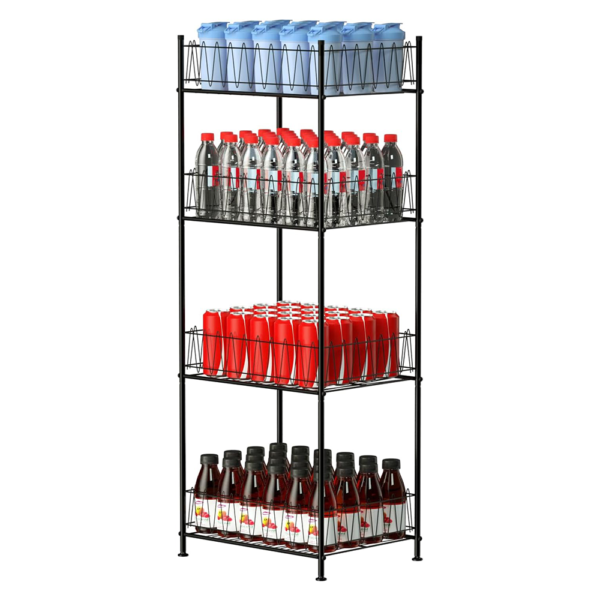 4 tier water bottle organize
