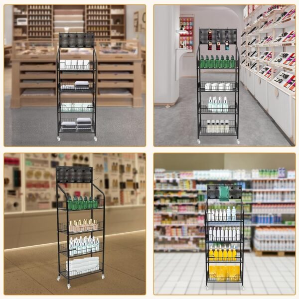 4 tier basket display