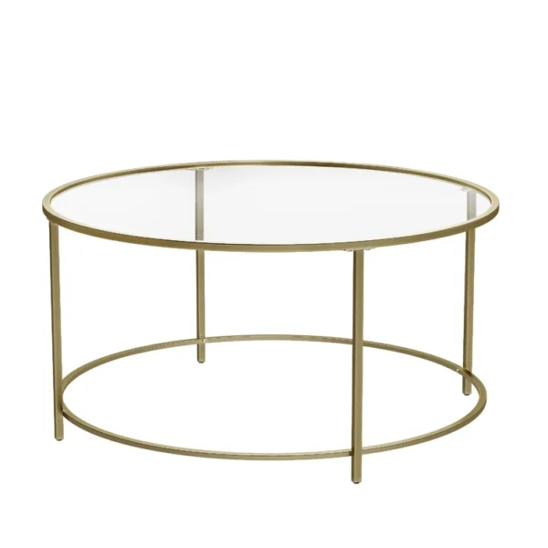 glass top coffee table