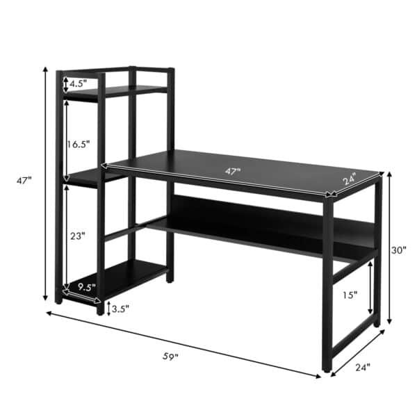 small space computer desk grey (copy)