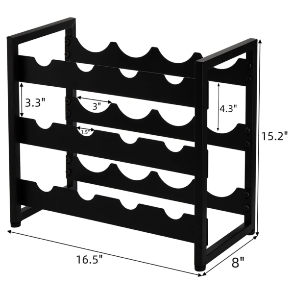 3 tier countertop wine rack