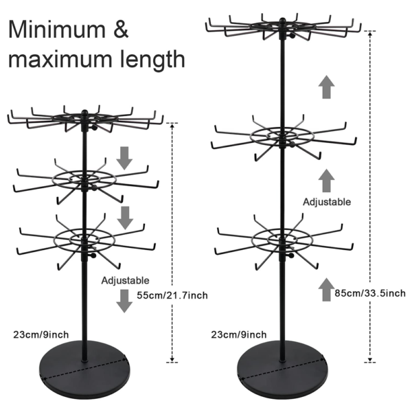 3 tier spinner rack