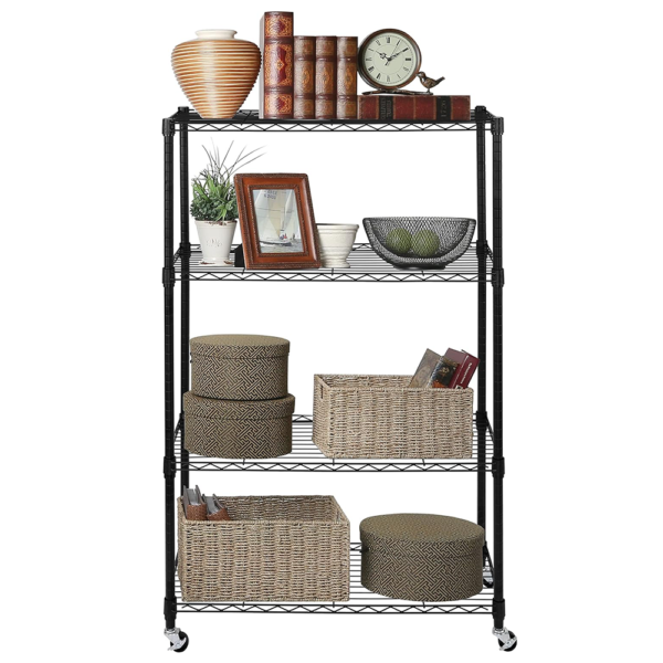 4 tier wire shelving chrome (copy)
