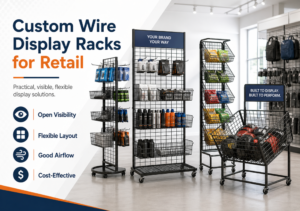 custom wire display racks for retail