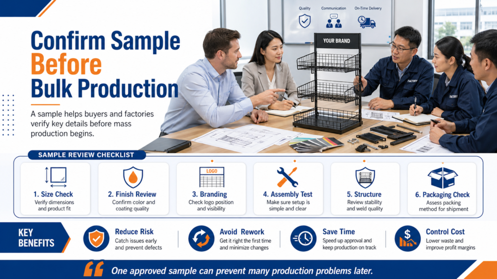 confirm sample before bulk production