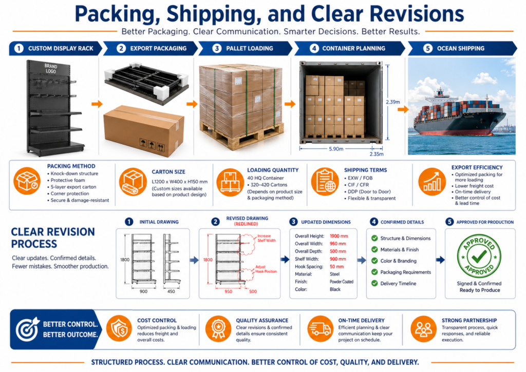 packing and shipping