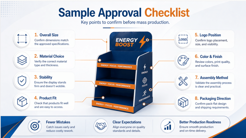 what to check during sample approval
