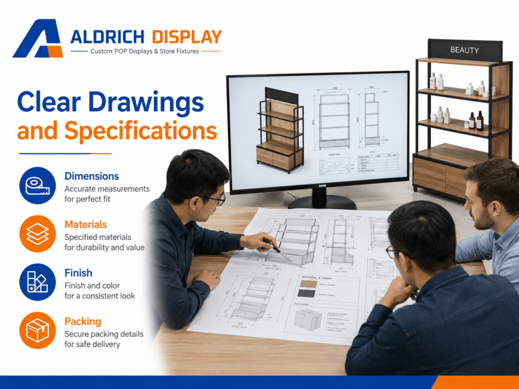 clear drawings and specifications