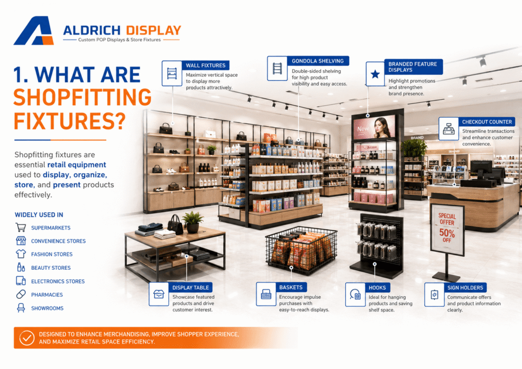 what are shopfitting fixtures