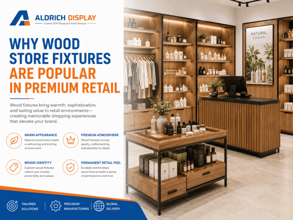 why wood store fixtures are popular in premium retail