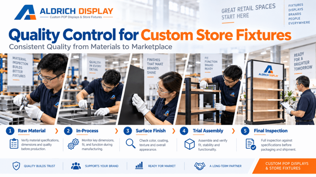 quality control for custom store fixtures