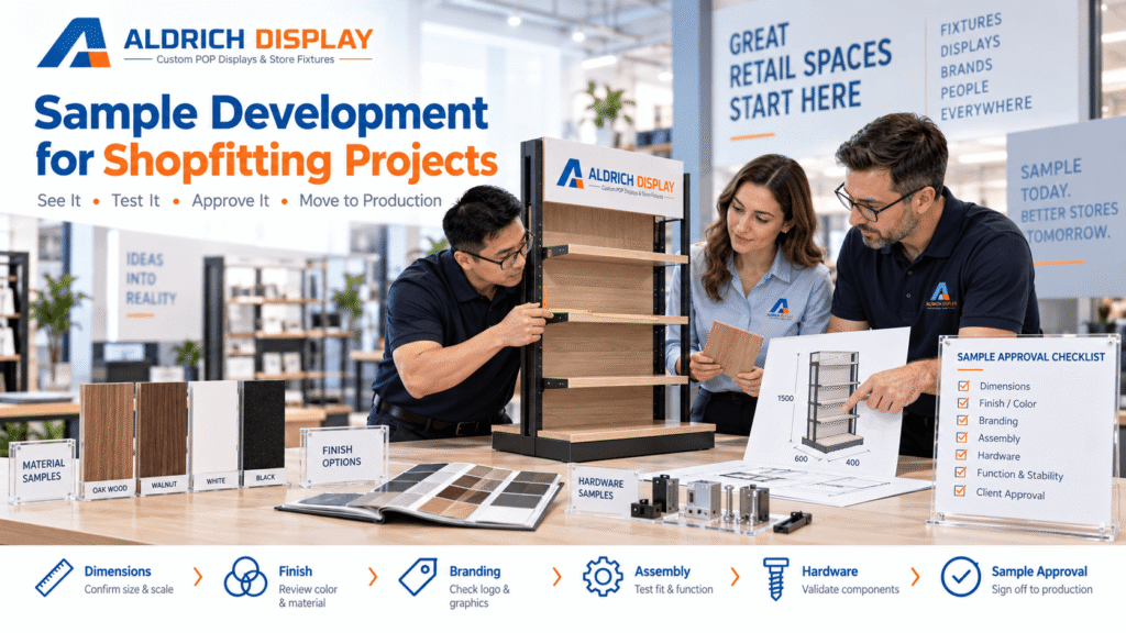 sample development for shopfitting projects