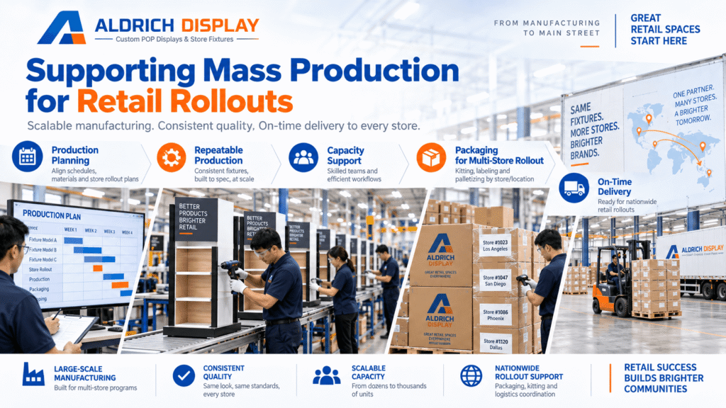 supporting mass production for retail rollouts