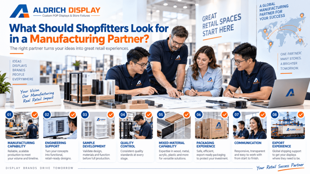 what should shopfitters look for in a manufacturing partner