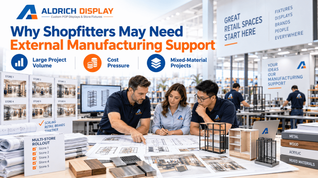 why shopfitters may need external manufacturing support